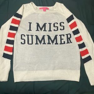 Rebellious One Sweater “I miss summer”- Size Small